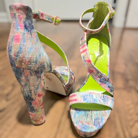 Jessica Simpson Women's Iley Strappy Platform High Heel Sandals - Picture 4 of 6